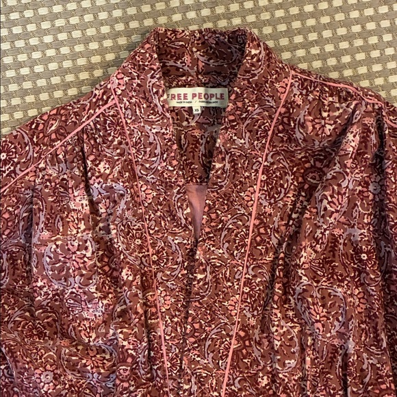 Free People floral jacket- so cute - Picture 3 of 7